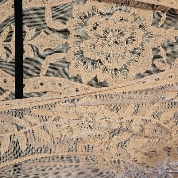 Pol Pink Lace Kimono Cardigan M/L - Picture 2 of 3